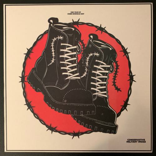 CONSERVATIVE MILITARY IMAGE "One Year Of Dumb Skinhead Shit" LP