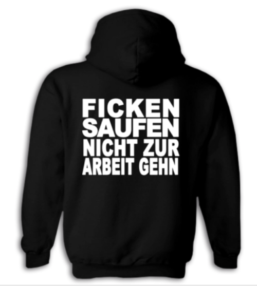 PÖBEL & GESOCKS "Ficken, Saufen..." KAPUZI / HOODIE
